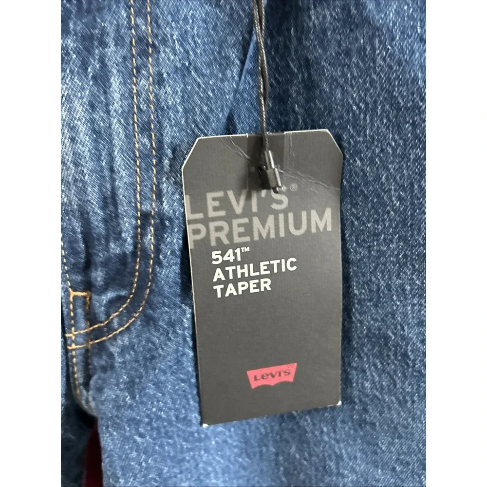NWT Mens Vintage Levi's 541 Athletic Taper Spell Out Sz 34 34x32 New Old Stock